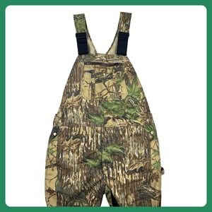 Cabela's Realtree Camo Overalls Men's XL Green Hunting Fishing Workwear USA
